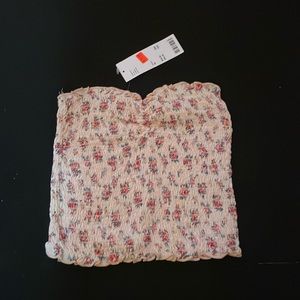 Floral tube top. Urban outfitters.